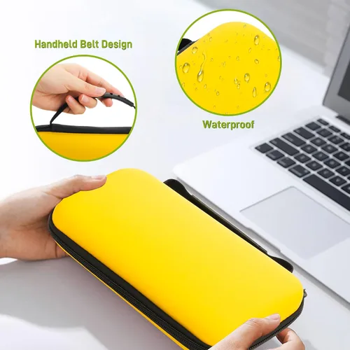 Vista 7 de RHOTALL Switch Case for Nintendo Switch Lite, Solid Color Portable Travel Carry Case 4 in 1 Accessories Kit with Carrying Case, Clear Protective