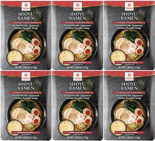 Vista 9 de Hakubaku Sopa japonesa de fideos ramen, MISO, 3.88 onzas (paquete de 6), auténtico ramen japonés no frito y fideos suaves, estable