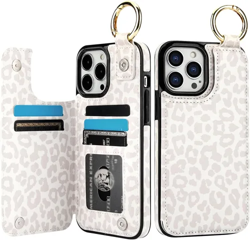 Vista 50 de HAOPINSH Funda tipo cartera con tarjetero para iPhone 14/13, diseño de Girasoles Bandera Americana