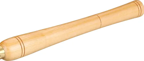 Vista 3 de DEEG Herramientas de torneado de madera de cincel de torno HSS de 1 pulgada con mango de Ashtree doméstico, virolas de latón y cuchillas de acero
