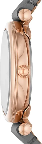 Vista 2 de Fossil Carlie Mini reloj de cuarzo de acero inoxidable y cuero para mujer Carlie Mini - ES4502