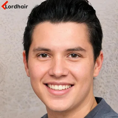 Vista 8 de Lordhair Toupee para hombres con cabello humano 100% europeo 8x10 pulgadas para hombres 0.001 in sistema de cabello de piel ultra fina para todos