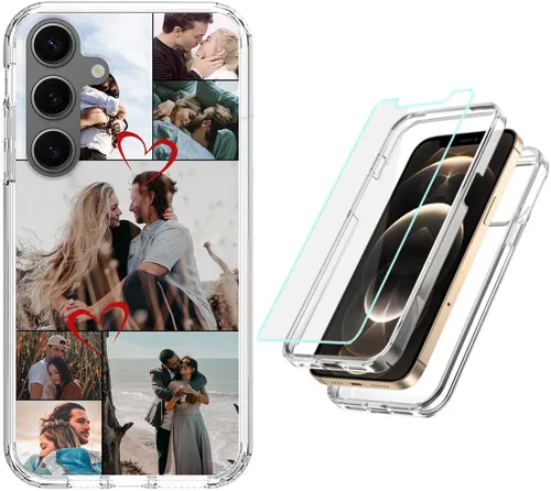 Vista 41 de Funda resistente personalizada para Samsung Galaxy S20 FE [protector de pantalla de vidrio templado] [carcasa de silicona suave] [parachoques de PC]