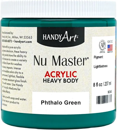 Vista 11 de Handy Art Nu Master - Pintura acrílica de cuerpo pesado, 8 onzas, color rojo brillante