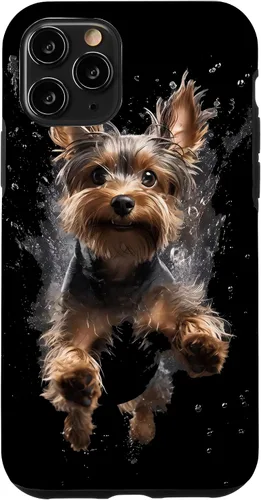 Vista 29 de Funda submarina para iPhone 16 Yorkshire Terrier buceo para perros