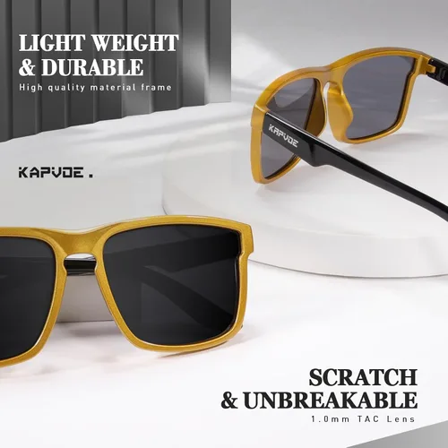 Vista 4 de KAPVOE Gafas de sol polarizadas para hombres y mujeres, protección UV400, gafas deportivas, conducción, pesca, ciclismo, playa, golf, correr, béisbol