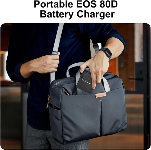 Vista 7 de Cargador de batería LC-E6 LC-E6E LP-E6N para Canon EOS R R5 R6 5D Mark II 5D Mark III 5D Mark IV 5DS 5DS R 6D 6Da 6D Mark II 7D 7D Mark II 60DA 60D
