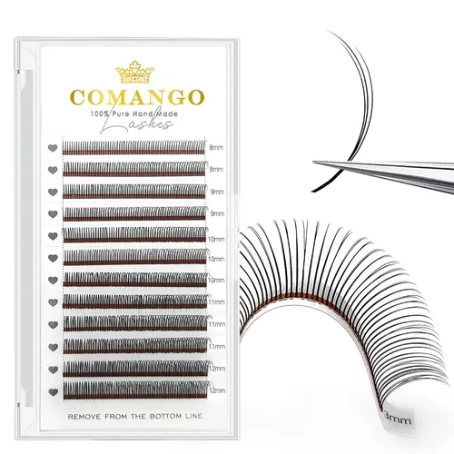 Vista 21 de CoMango Spikes - Extensiones de pestañas Flora 5D, color negro mate