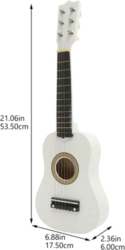 Vista 2 de Ciieeo 14ZI1812MUUIS1,21.1*6.9*2.4 in - 21 guitarras acústicas pequeñas, guitarra acústica clásica con cuerda de púa para principiantes, niños