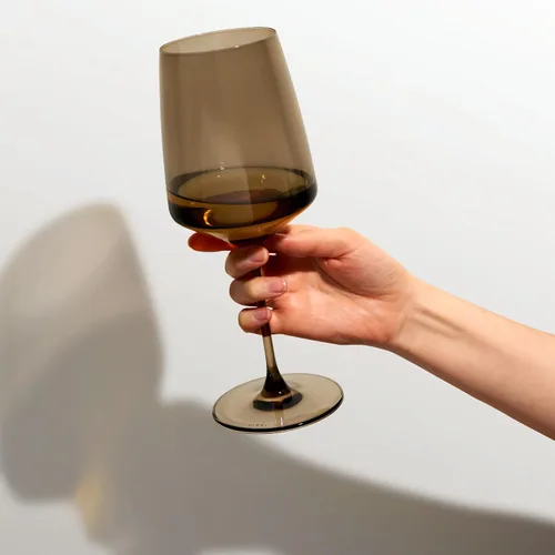 Vista 5 de Viski Reserve Nouveau - Copas de vino coloridas, cristalería de cristal para vinos tintos y blancos, vasos con tallo para regalos de boda