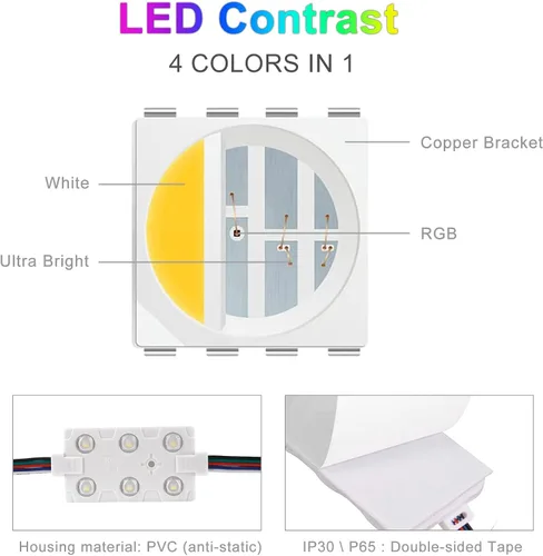Vista 13 de Módulo de luces LED DIY Escaparate Luces LED Luces de ventana LED Luz decorativa para carteles de publicidad de letras Luces de ventana de tienda