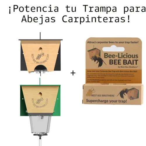 Vista 7 de Best Bee Brothers Bee-Licious Bee Bait, señuelo de abeja carpintero totalmente natural, tubo de compresión de 0.3 fl oz