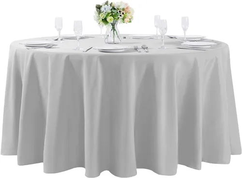 Vista 62 de Mantel rectangular de tela de poliéster lavable de 60 x 120 pulgadas, para decoración de bodas, fiestas, comedores, banquetes