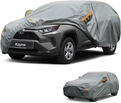 Vista 261 de Kayme Funda de Coche de Servicio Pesado Impermeable para Todo Tipo de Clima, Ajuste Personalizado para Tesla Model S, Cubierta Exterior Completa