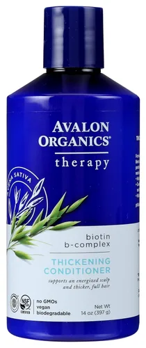 Vista 11 de Avalon Organics All Natural Biotin B-Complex - Acondicionador de terapia, 11 onzas líquidas