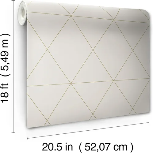 Vista 9 de Scott Living Papel pintado autoadhesivo de doble toma, color gris