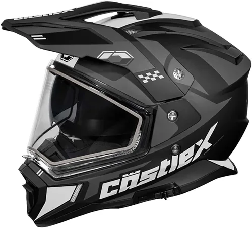 Vista 7 de Castle X CX200 Dual Sport Casco de Nieve (Negro Mate - Extra Pequeño)