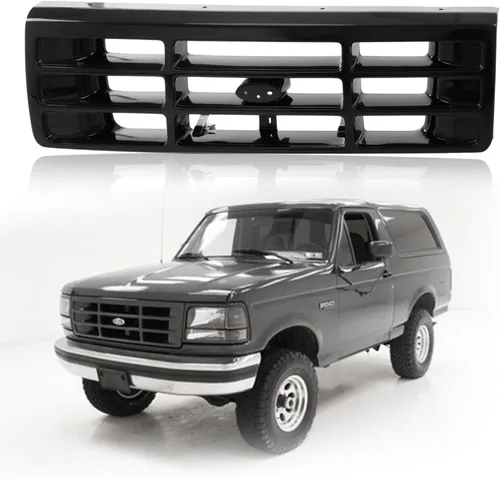 Vista 15 de CarPartsDepot Nuevos Piezas de Reemplazo Parte Delantera Derecha del Lado del Pasajero Argent Grille Grill Compatible con 1976-1977 FORD F-350 F-250