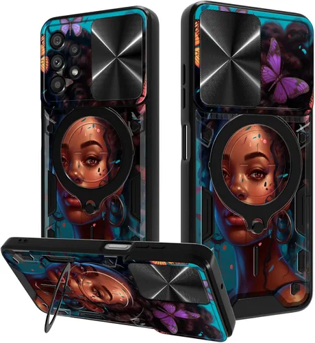 Vista 57 de Funda para Samsung Galaxy A03S de 6.5 pulgadas, funda protectora resistente con función atril giratorio de 360 grados, funda protectora resistente