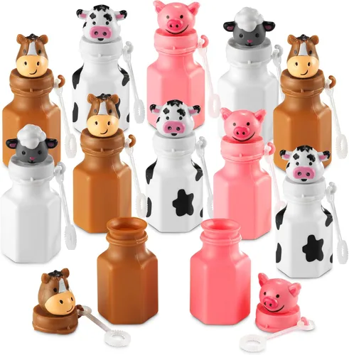 Vista 9 de Crayon Bubble Bottles (24-Pack) Party Favors for Kids & Birthday Parties Burbujas de crayón