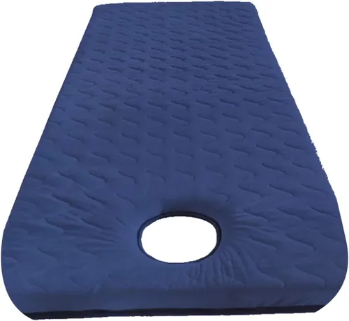 Vista 11 de Cojín de espuma viscoelástica para cama cuadrada, redonda, trapezoidal, para cama de spa, almohadilla de felpa para mesa de masaje, con orificio