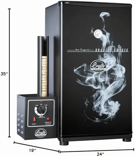 Vista 2 de Original Bradley Smoker BS611 - Ahumador eléctrico vertical de 4 estantes