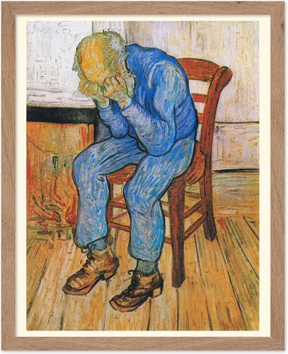 Vista 75 de Poster Master Póster clásico de Van Gogh, impresión impresionista vintage, regalo para artista, pintor, autorretrato, sombrero de paja, dibujo