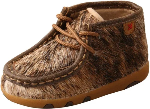 Vista 14 de Twisted X Zapato de conducción chukka para bebé Beige multicolor