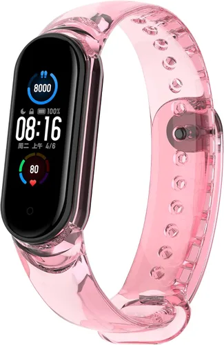 Vista 7 de Senter Correa de repuesto de silicona suave para Xiaomi Mi Band 5 / Mi Band 6 Smart Watch
