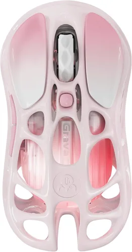 Vista 5 de GravaStar Mercury M1 Pro Gaming Mouse, aleación de magnesio ligera, 26,000 DPI, sensor PAW3395DM, 5 botones programables, soporte con cable/2.4