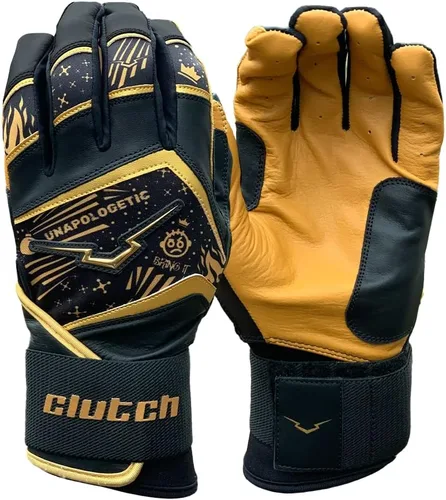 Vista 5 de Guantes Clutch Sports Apparel Unapologetic Pro Series, de cuero Cabretta, diseño para todo clima para béisbol y sóftbol, ajuste acolchado y elegante