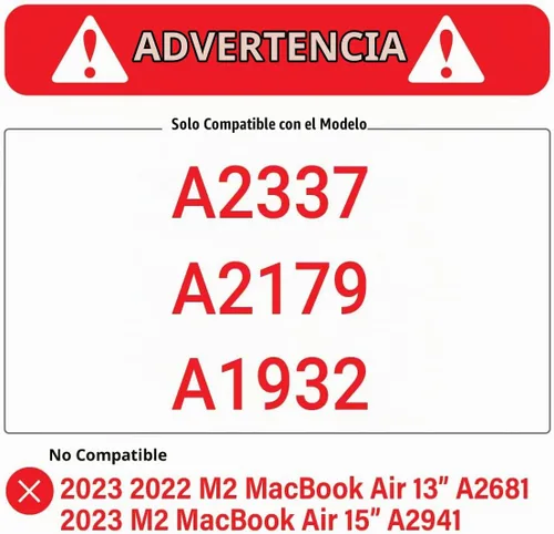 Vista 3 de IBENZER Compatible con Nuevo MacBook Air de 13 pulgadas Funda 2022 2021 2020 M1 A2337 A2179 A1932, Carcasa Rígida de Plástico con Cubierta de azul