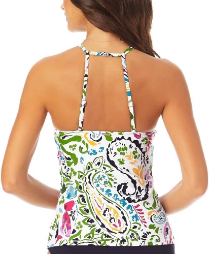 Vista 2 de Anne Cole - Top tankini de cuello alto