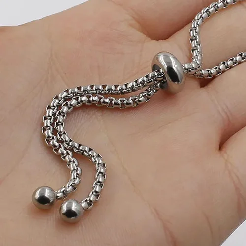 Vista 6 de Pulseras de alerta médica para mujer, pulseras de identificación médica con grabado láser gratis, pulseras ajustables de acero inoxidable grabado