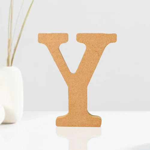 Vista 12 de AOCEAN Letras de madera diseñables de 4 pulgadas, letras de madera sin terminar para decoración de pared, letras decorativas de pie en rodajas