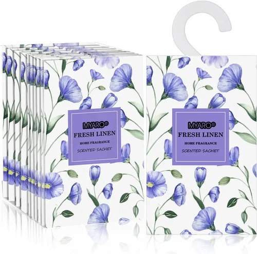 Vista 11 de MYARO Paquete de 12 ambientadores colgantes de lavanda para armario, desodorante de cajones de larga duración, con olor a popurrí, bolsita perfumada