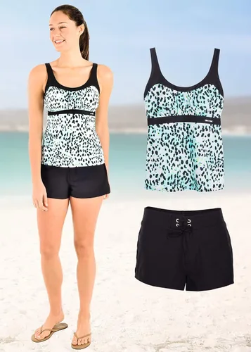 Vista 2 de ZeroXposur Womens Tankini Bathing Suits Set with Solid Board Short Modest Swimsuits for Women