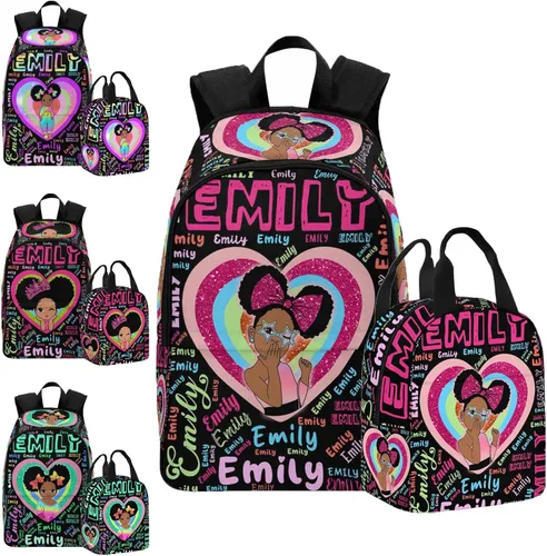 Vista 51 de Texto personalizado Elefante desgaste gafas mochila mochila mochila casual Daypack bolsa para mamá niñas, color86-4, Mochilas Daypack