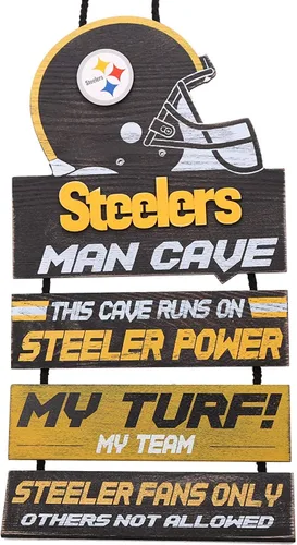 Vista 25 de NFL Team Logo Mancave Man Cave Hanging Wall Sign