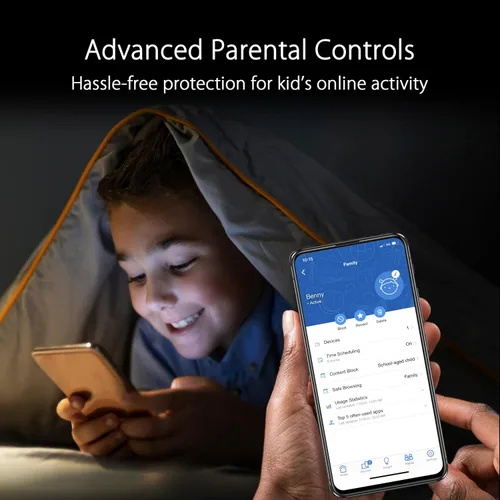 Vista 6 de ASUS ZenWiFi Sistema WiFi 6E de malla de triple banda para todo el hogar (ET9 2PK), cobertura de hasta 5,500 pies cuadrados, 7800 Mbps, nueva banda