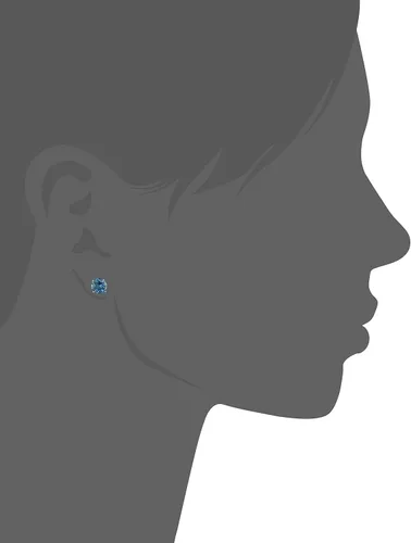 Vista 2 de Tienda Collection 10k Gold Round Birthstone Stud Earrings for Women