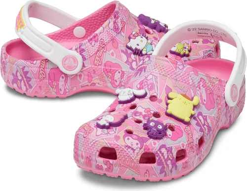 Vista 6 de Crocs Zuecos clásicos unisex para niños Hello Kitty