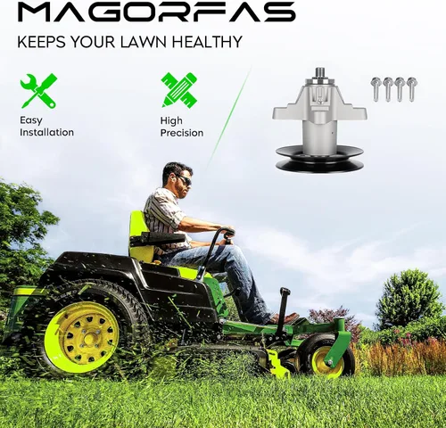 Vista 7 de Paquete de 3 husillos de césped de 50 pulgadas para MTD/para Cub Cadet RZT50 LT1050 LGTX1050, 918-04125B 918-04126 618-04126 918-04125 618-04125