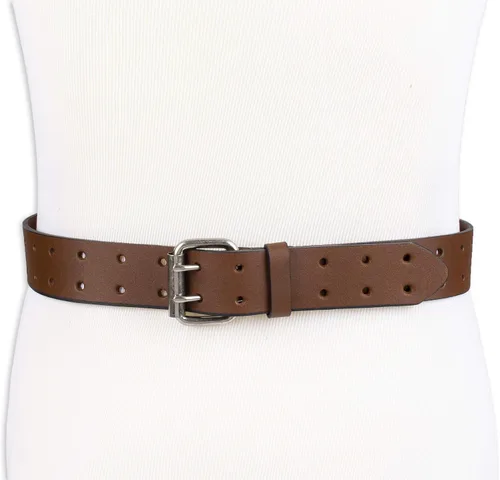 Vista 5 de Dickies - Cinturón de cuero para hombre con hebilla de doble punta