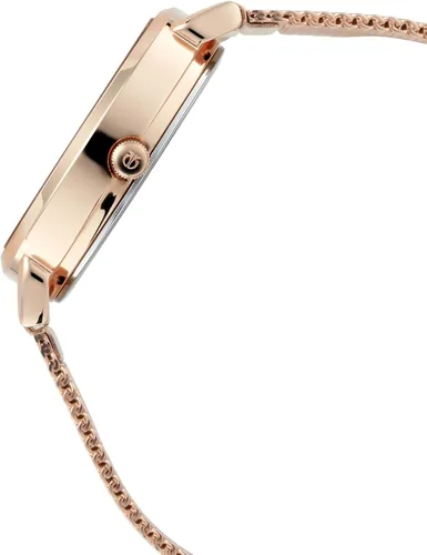 Vista 3 de Titan Sparkle Reloj de vestir multifuncional para mujer con cristales Swarovski cuarzo, resistente al agua, banda de malla