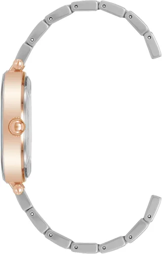 Vista 2 de Anne Klein Reloj de pulsera de cerámica con esfera de diamante genuino para mujer