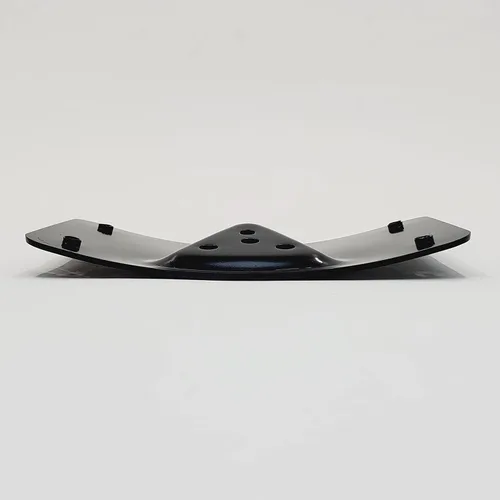 Vista 6 de Marco de matrícula curvado cromado, montaje con placa de montaje de 3 agujeros para modelos Harley, para motocicletas de EE. UU. de 7 x 4 pulgadas