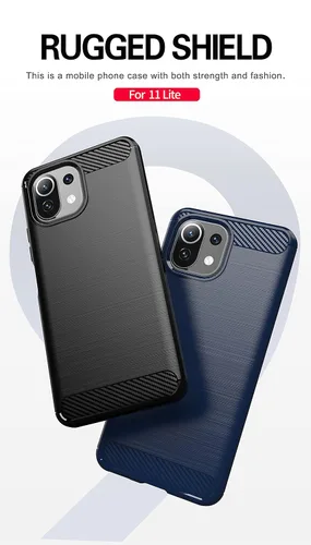 Vista 8 de Asuwish Funda compatible con Xiaomi Mi 11 Lite 4G/5G y protector de pantalla de vidrio templado, accesorios de celda, cubierta protectora de cuerpo