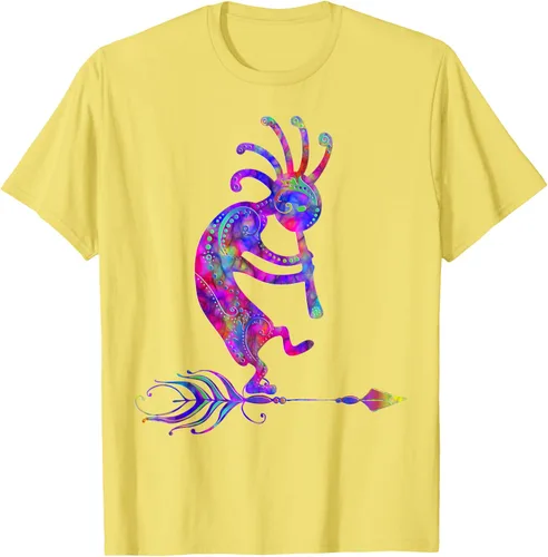 Vista 43 de Native American Kokopelli With Feather 2 - Camiseta Fan Fun, Negro, S