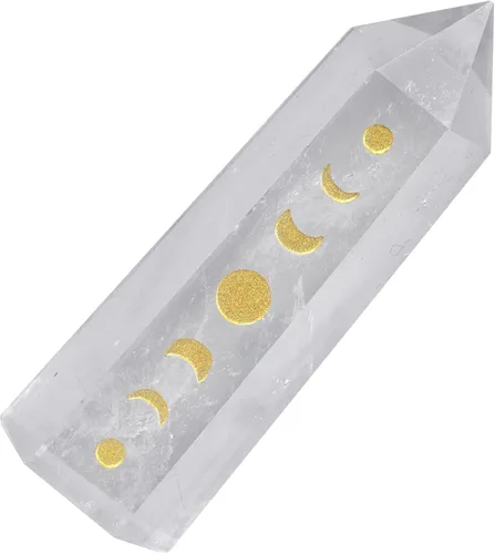 Vista 12 de Nupuyai Piedra de cristal curativa de ojo de tigre para meditación de chakras, terapia de reiki, decoración de varita de cristal para oficina